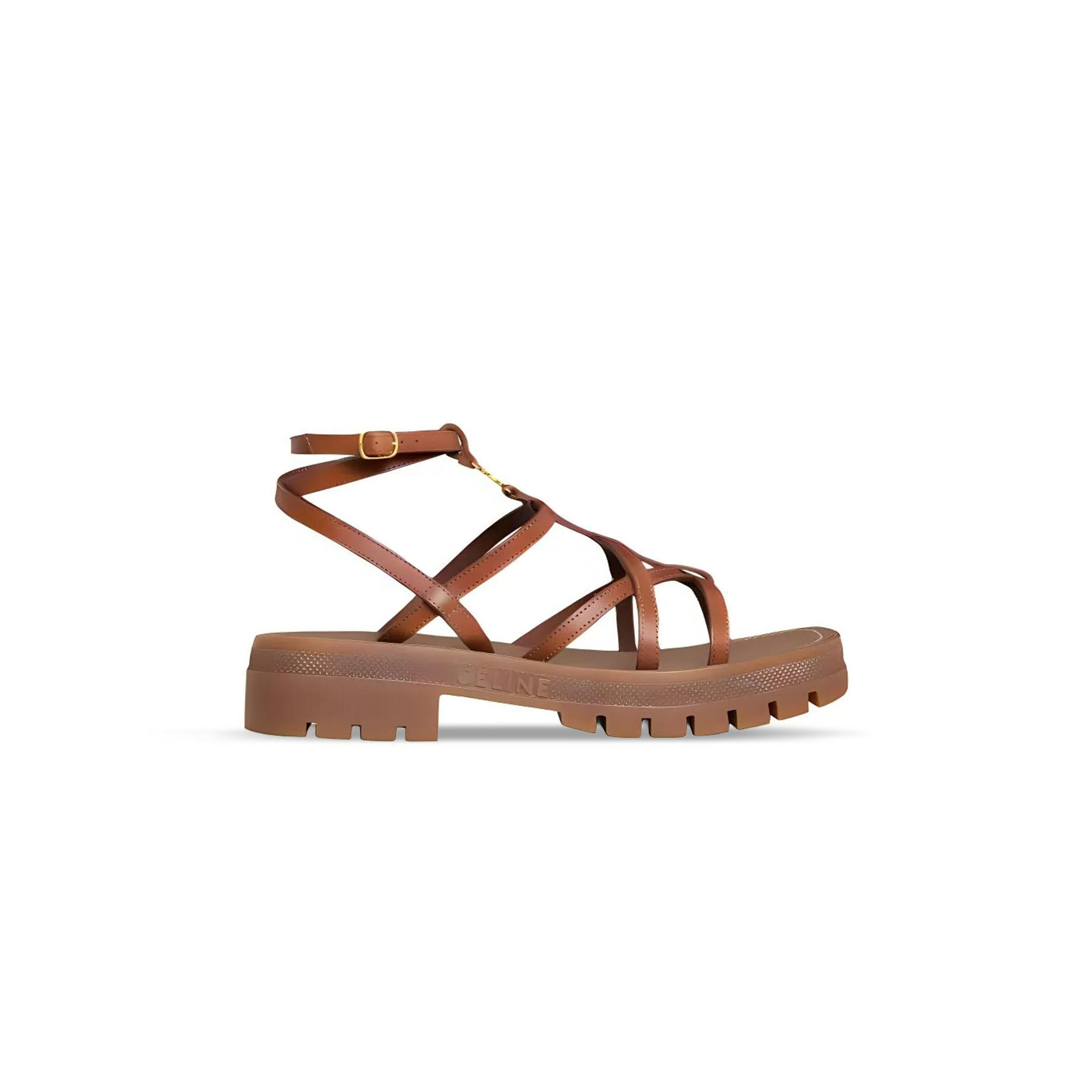 Ce1i*e clea triomphe strappy sandal in calfskin - vegetal tanning 360023778c.04lu